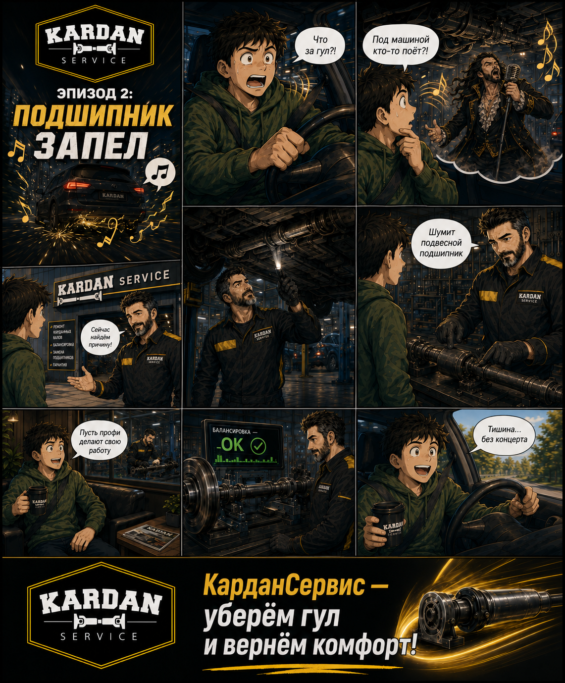 Подшипник запел